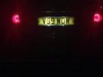 Winter Jobs: Rear number plate light